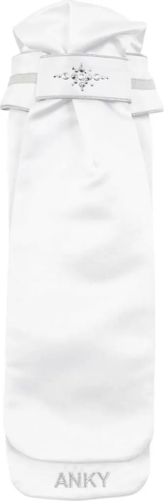 Plastron ANKY ATP21502 avec Cristaux Stone-DeLuxe White Silver M