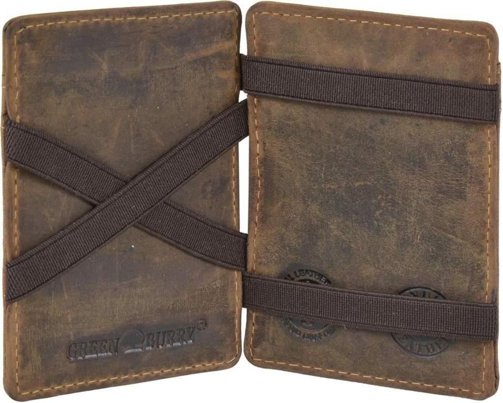 Greenburry Magic Wallet Minibörse Geldbörse Leder braun Produktbild 15