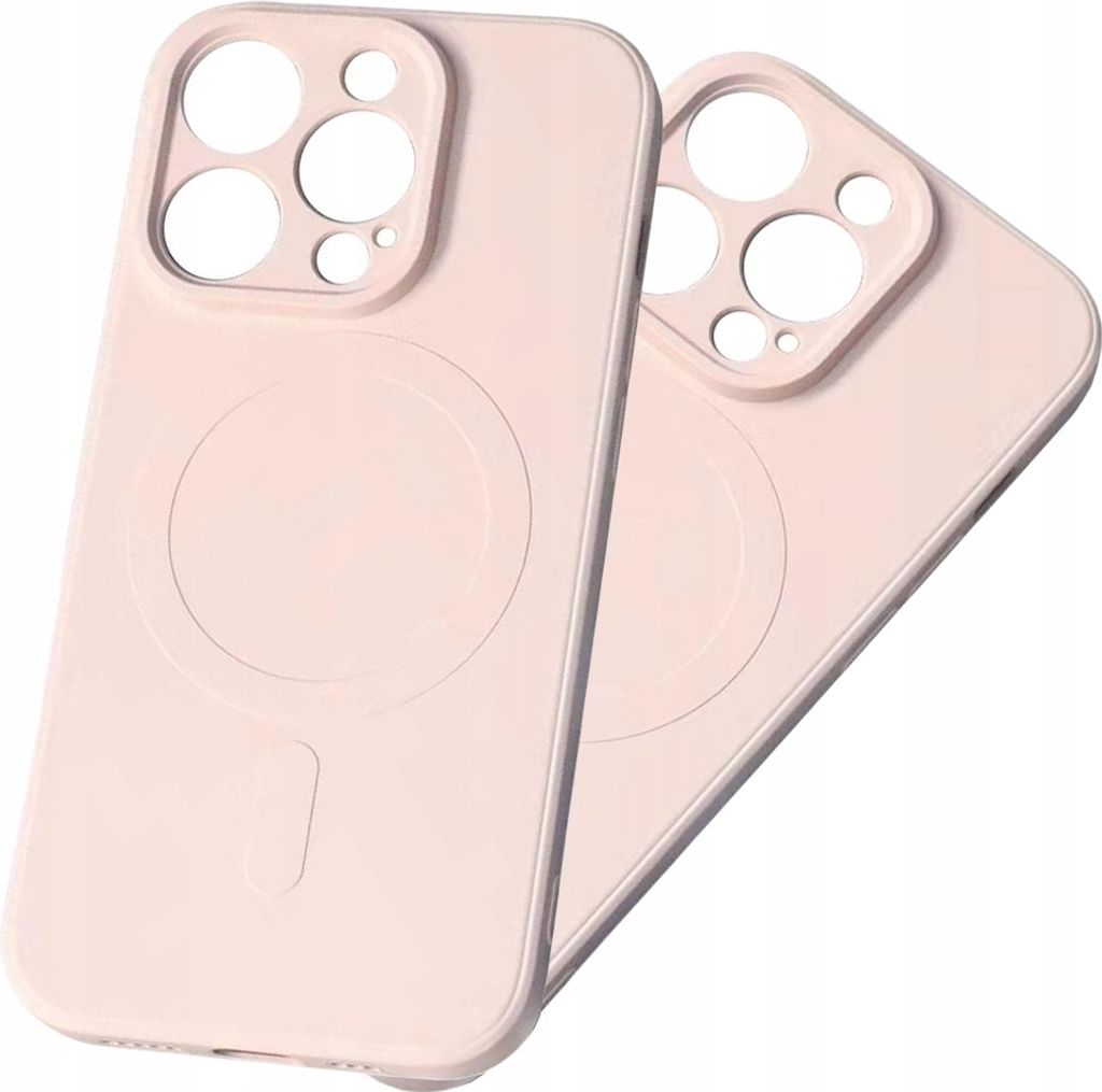 MagSafe kompatible Silikonhülle für iPhone 15 Pro Silikonhülle - Creme