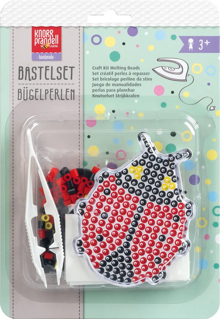 Activités manuelles enfant : 6X Perles à repasser Coccinelle 212170203