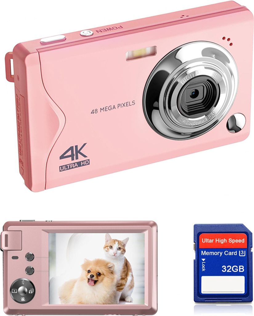 Fine Life Pro 48MP 1080P FHD kompaktný fotoaparát 3,0" TFT Obrázok produktu 