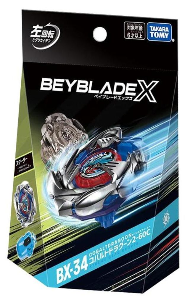 Takara Tomy Beyblade X Starter Cobalt Dragoon BX-34