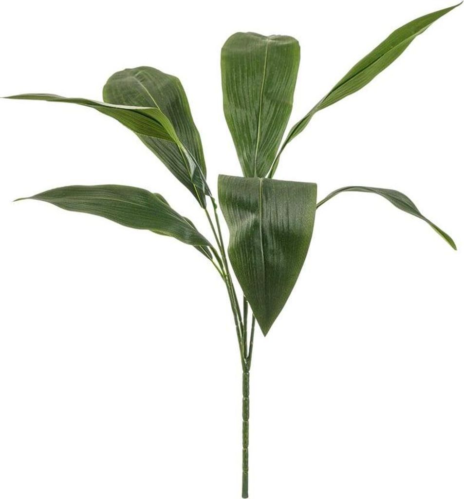 artplants.de Künstliche Schusterpalme ELSAWY auf Steckstab, grün, 80cm - Plastik Palme