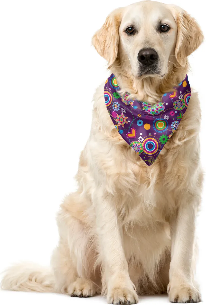 ABAKUHAUS Bandana Pet Design Anni '60 | Foulard Cane 55x55 cm