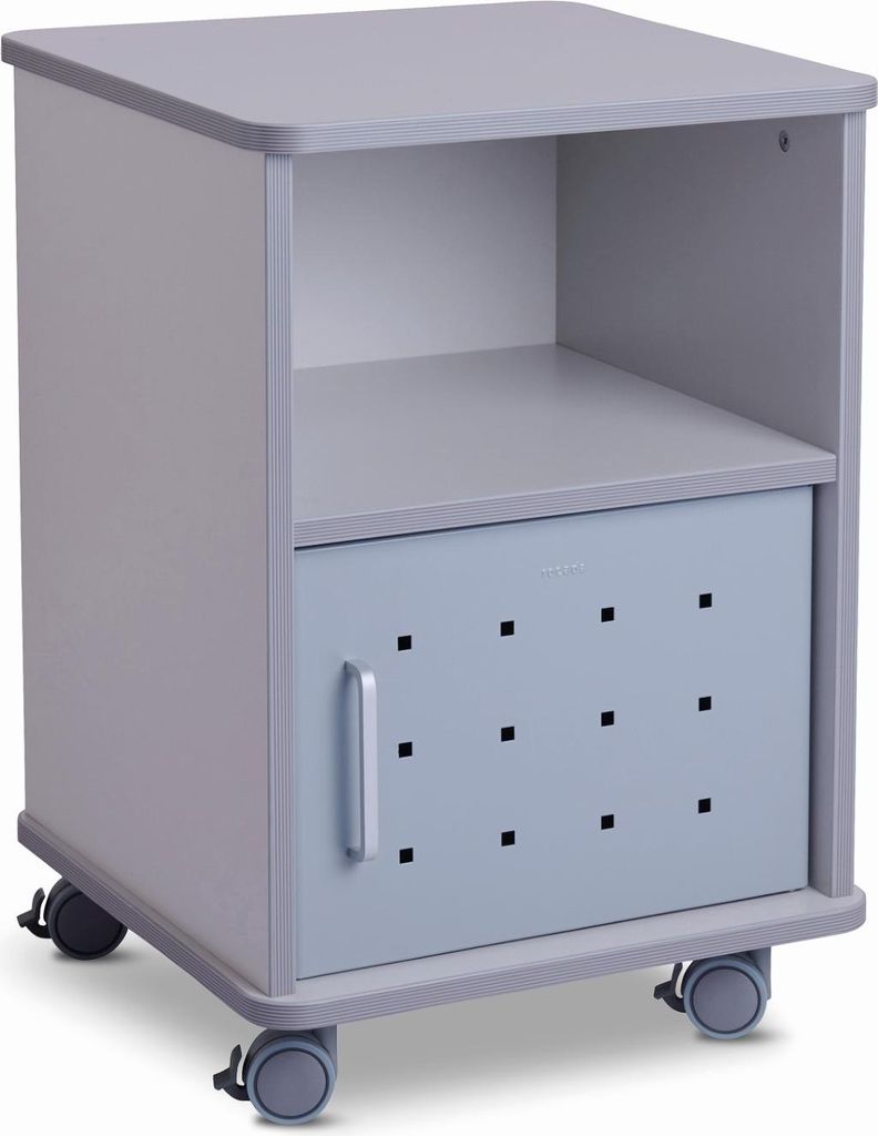 rocada Bürowagen grau 3 Ebenen 47,0 x 48,5 x 67,5 cm