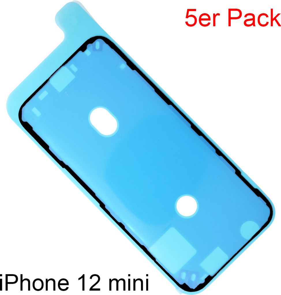 5x iPhone 12 mini Rahmen LCD Display Kleber Dichtung Klebefolie Wasserdichtung Neu