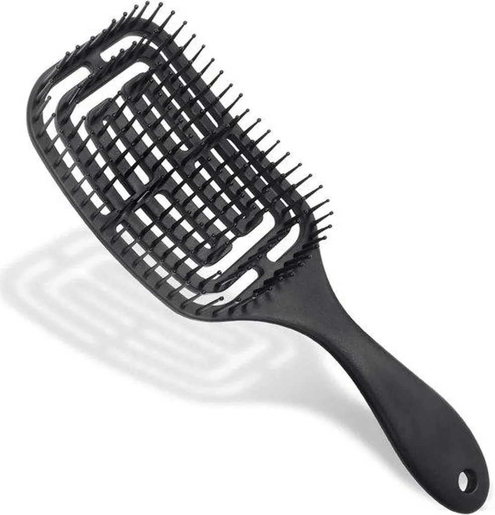 Brosse à cheveux plate pneumatique et démêlante pour toute la famille