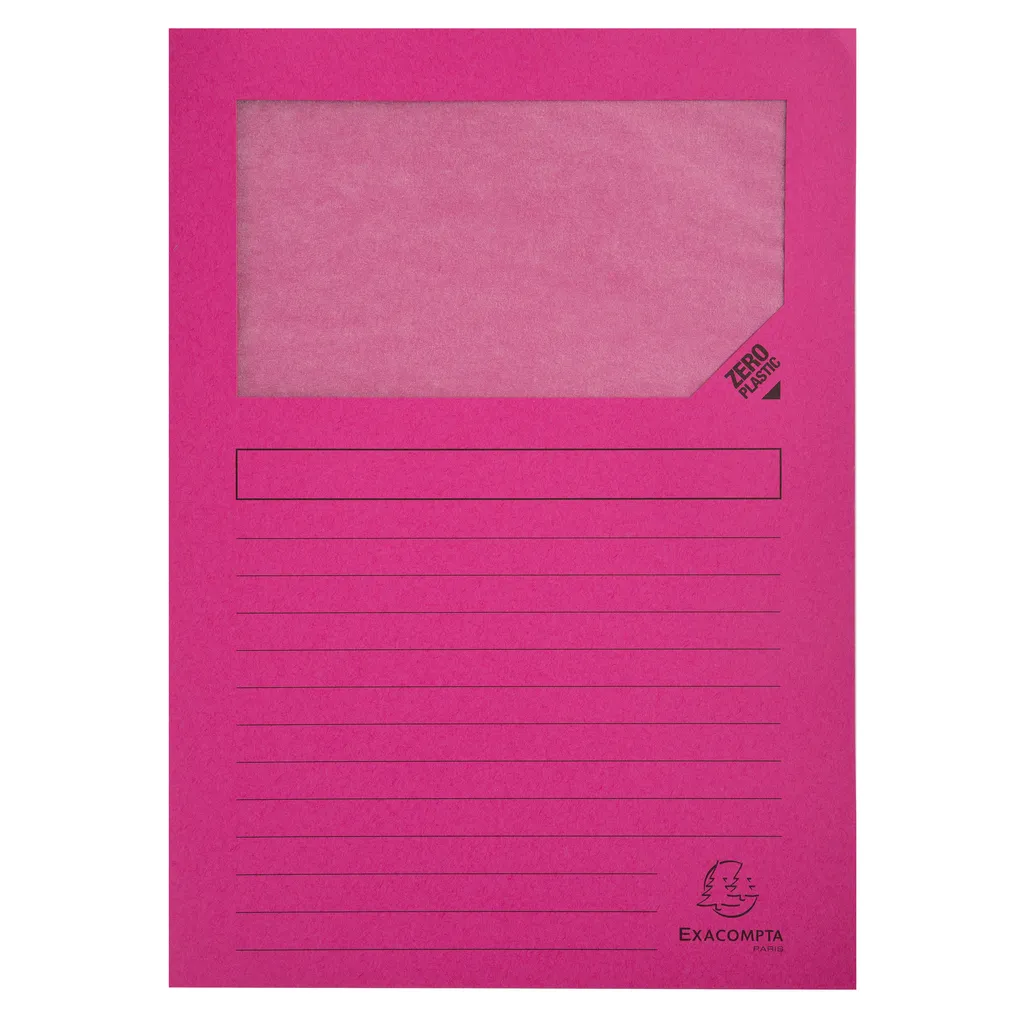 Chemises de Dossier A4 avec Fenêtre pour Organisation de Bureau 8x50 ex