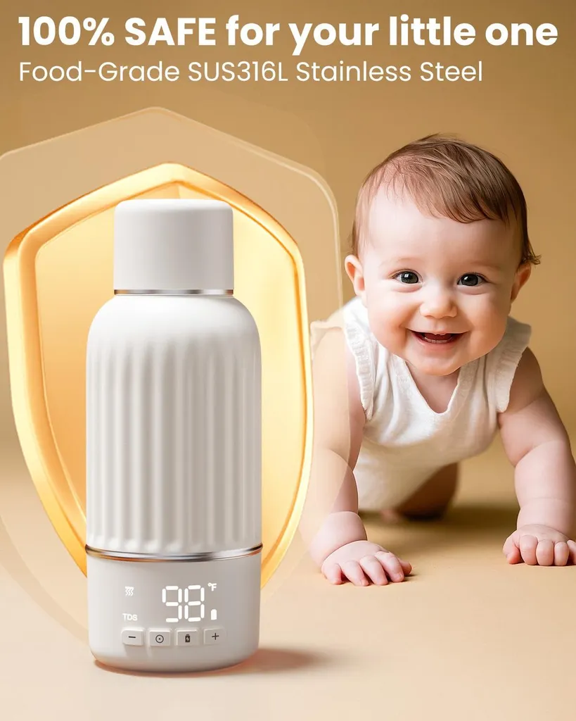 Chauffe-biberon Zimilo pour Nuits Calmes : Maintien au Chaud et Écran LED