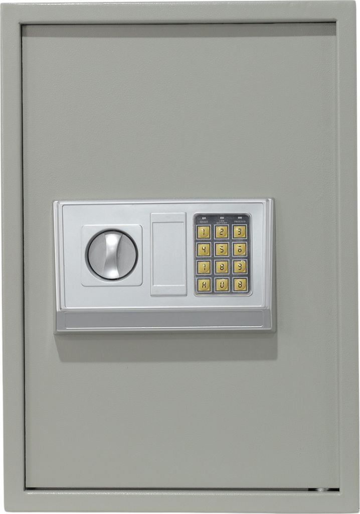 Aktentresor Tresor Elektronikschloss Safe Möbeltresor Wandtresor Geldschrank A1 silber