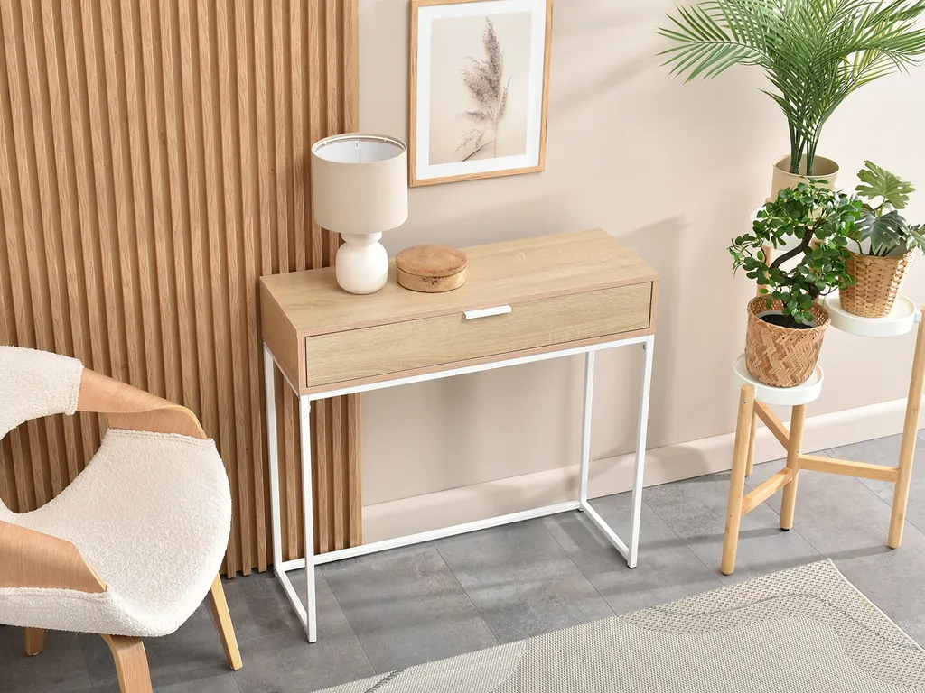 Console NIRAI avec tiroir : la solution rangement pour entrée et petit espace - 4