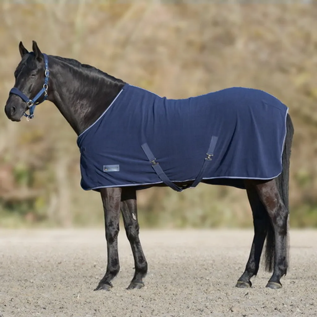 Chemise de séchage après effort pour cheval bleu nuit 145 cm Waldhausen