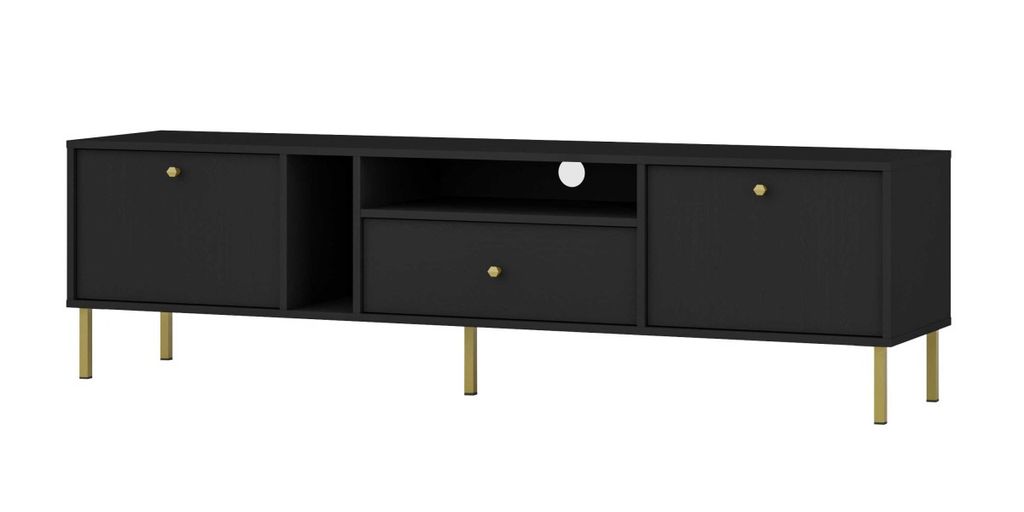 IROS 2 TV-Ständer – Graphitschwarz/Gold