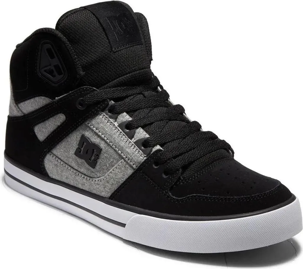 Baskets DC Shoes Pure High Top WC Confortables et Robustes Noir Taille 40.5