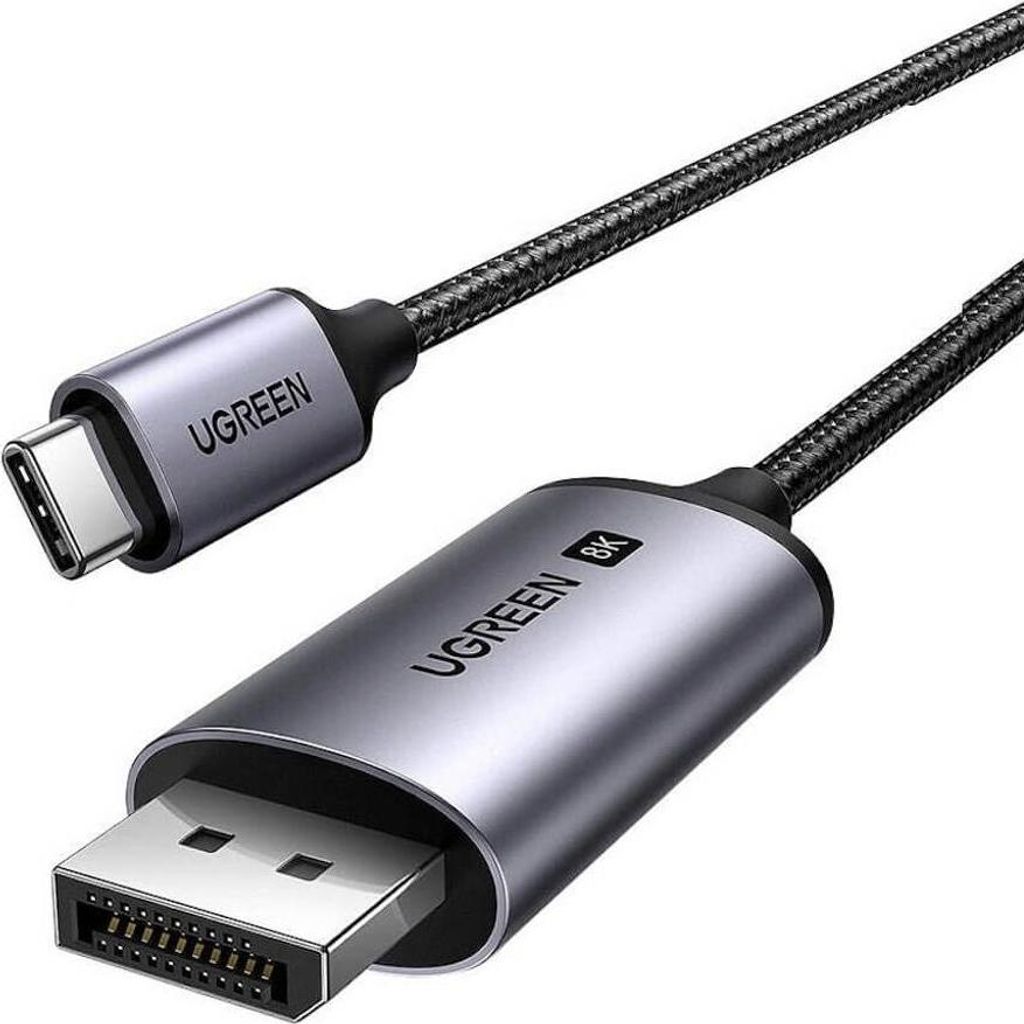 Câble Ugreen CM556 avec connecteurs USB-C et DisplayPort 8K Image du produit 