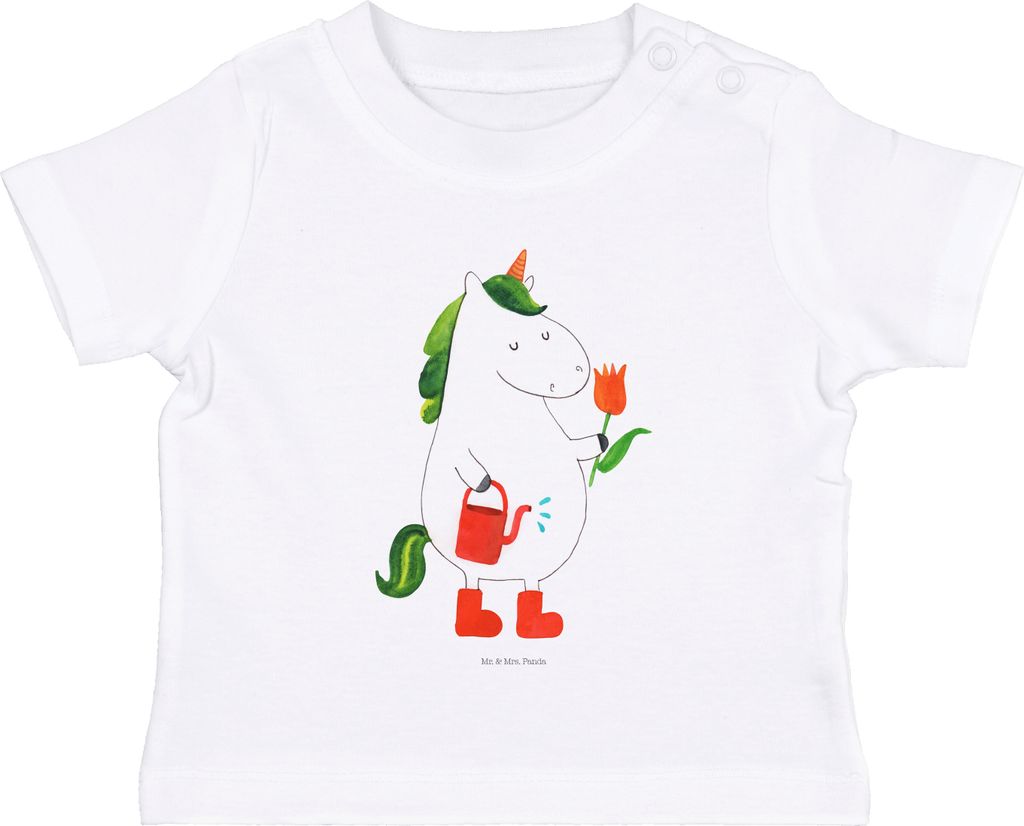 Mr. & Mrs. Panda Organic Baby Shirt Einhorn Gärtner 12. - Produktbild 