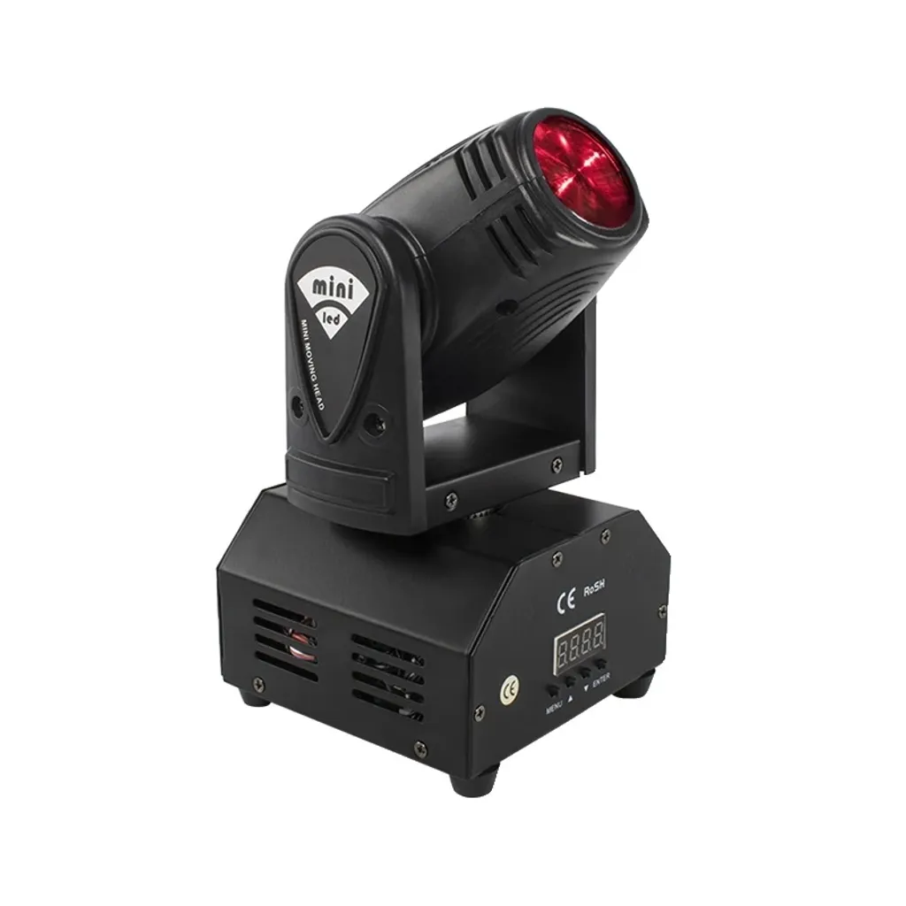 Projecteur de Scène Mobile LED RGBW - Lyre Beam 10W pour Éclairage de Fête