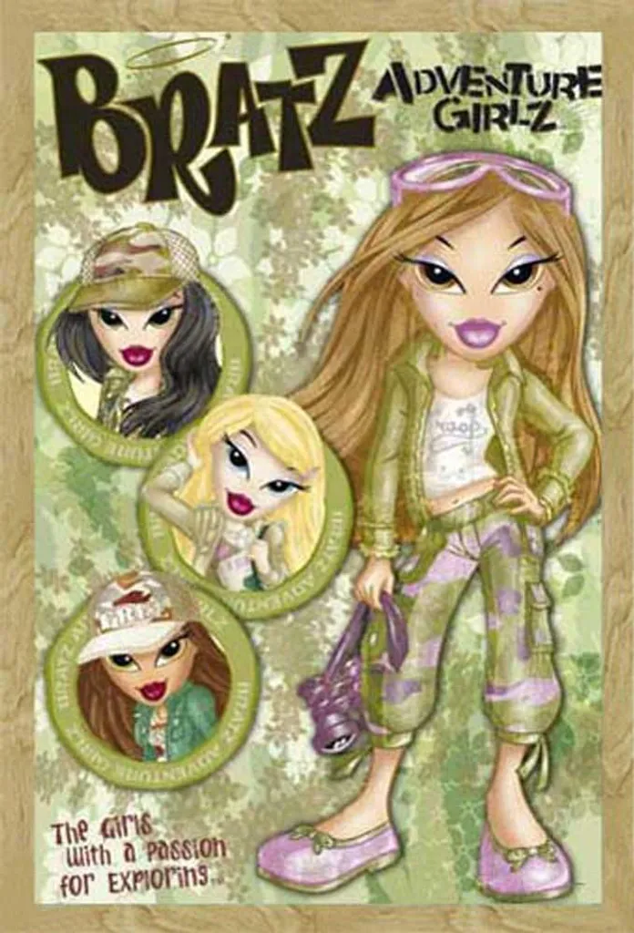 Cadre interchangeable hêtre et poster Bratz Adventure Girls Shinsuke
