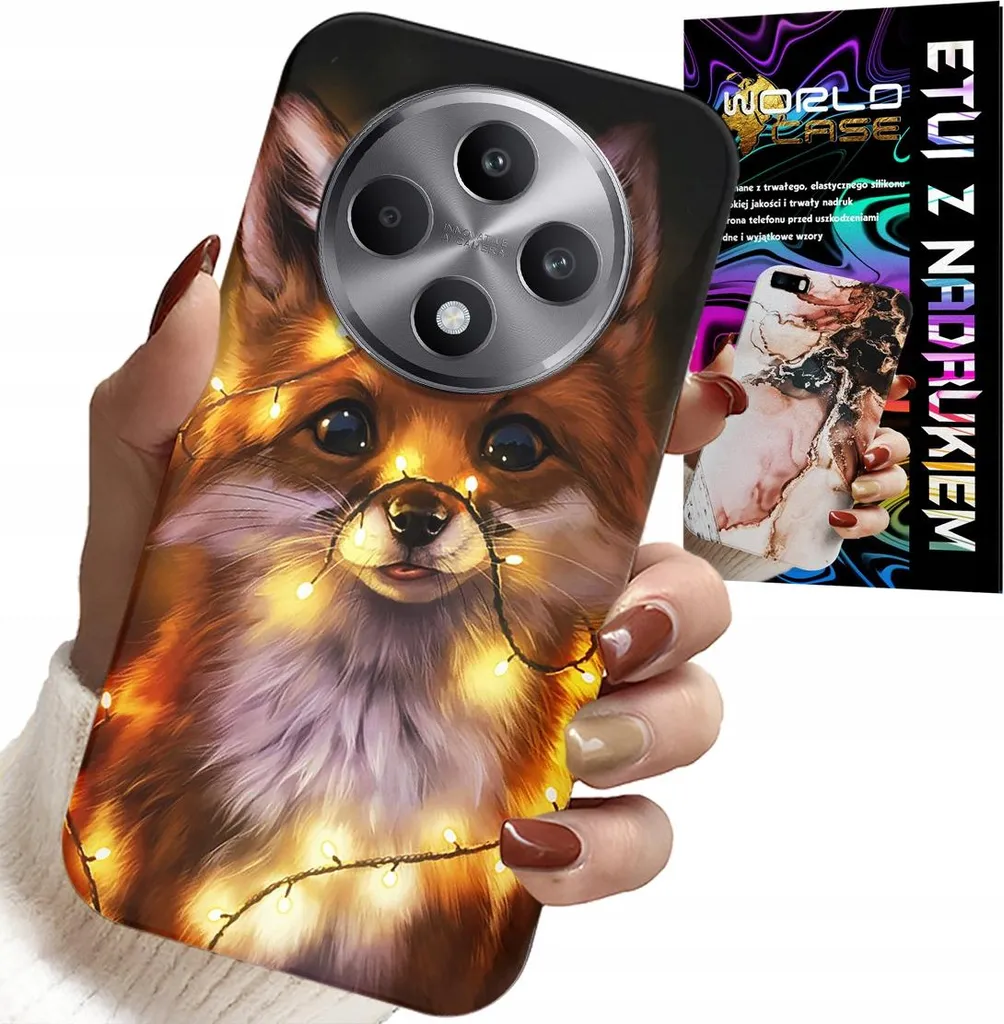 Cover Oppo Reno 12Fs 5G Volpe Foresta Style + Screen Protector 9H
