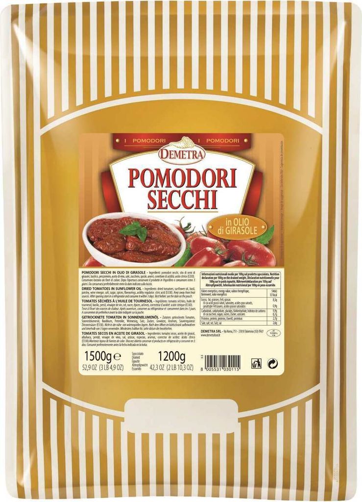 Tomaten getrocknet 1600 gr. - Demetra