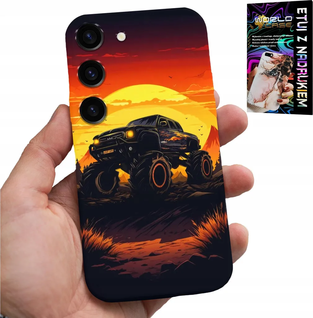 Custodia Per Samsung Galaxy S23 - Monstertruck, Camion, Design + Vetro
