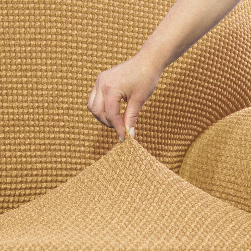 Copridivano 3 Posti Giallo SOFASKINS Super Stretch - Offerta Online - 3