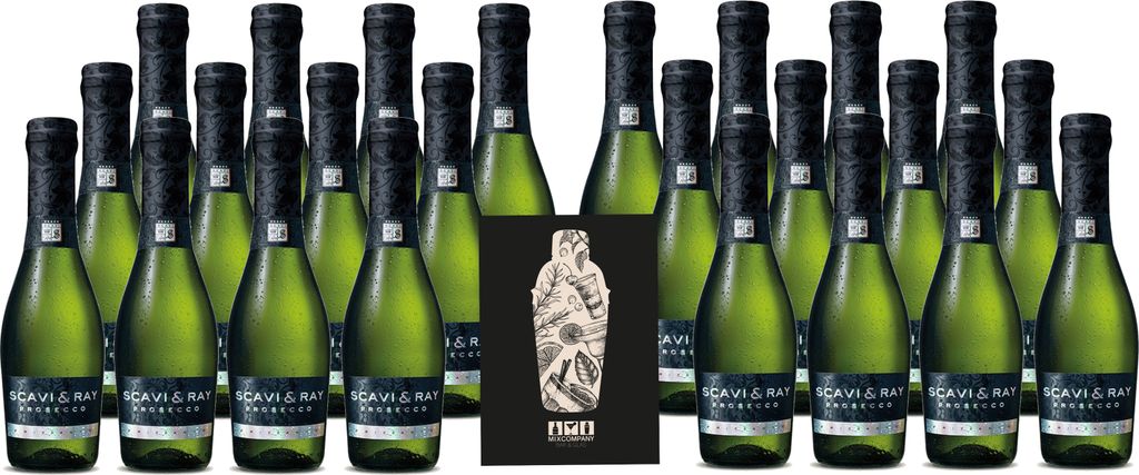 Scavi & Ray 24er Set Prosecco Frizzante Piccolo 24x 0,2L Produktbild 