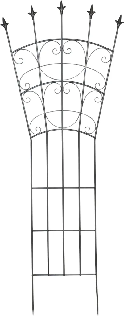 SIENA GARDEN Treillis en métal anthracite galvanisé à chaud 180x60cm