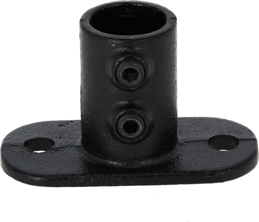 Rohrverbinder Boden - Wand - Deckenflansch schwarz 1" (33,7 mm) AVERDE