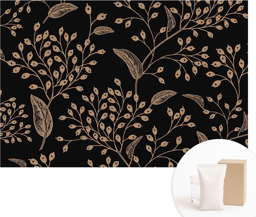 Fototapete - Wandbilder für Wohnzimmer - 104x70 cm - Dekorative Wandfolie - Modernes Design für Wanddekoration - Tapeten für Innenräume - Botan...