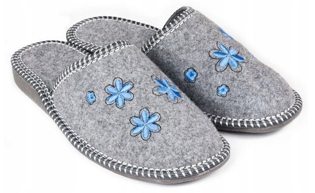 R.39 Damen-Hausschuhe für den Winter, warm, aus Filz, mit Produktbild 