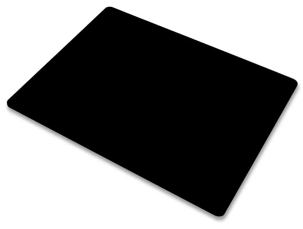 Tapis de souris de bureau noir 22x18cm idéal pour le télétravail