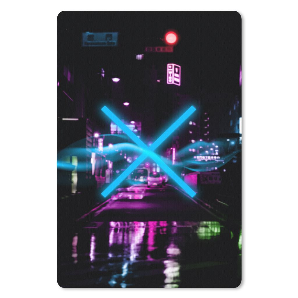 MuchoWow Gaming Mauspad Mousepad Spiel - Neon - Spielen - Abstrakt 40x60 cm - Mousepads - Maus Mat - Pad - Mausunterlage - Schreibtisch Accesoire