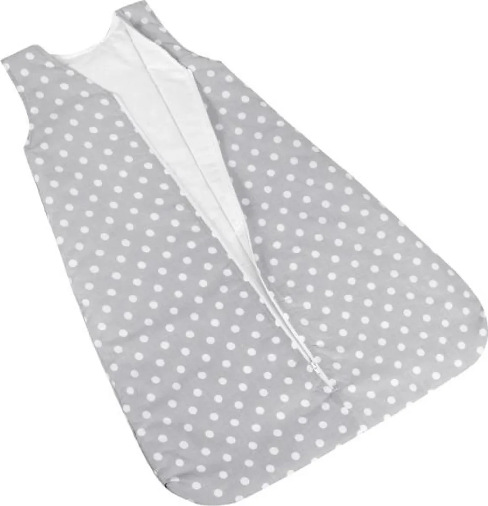 Turbulette naissance 50x75 cm Gris et Blanc - Gigoteuse légère et douce