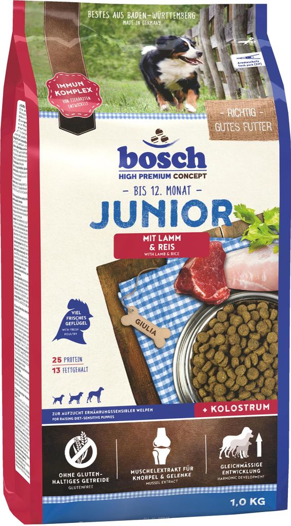 Bosch Junior Lamm & Reis - 1 Kg Produktbild 