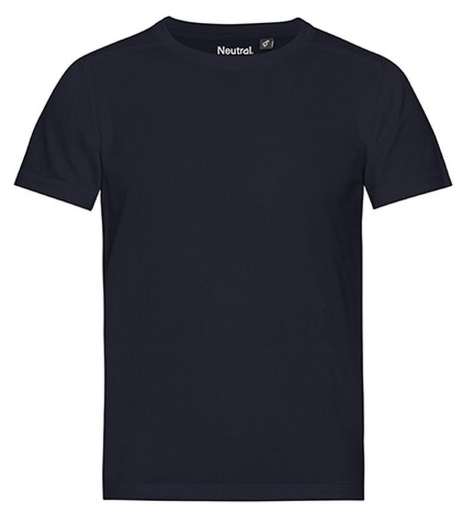 Neutral - T-Shirt für Kinder, Performance, recyceltes Material LT4676 (110) (Marine)