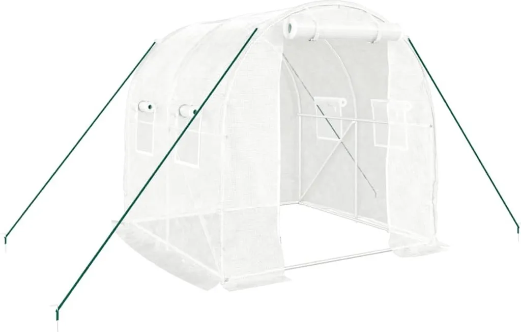 vidaXL Serra Bianca 2x2x2 m - Ideale per Orto Domestico 4 m²