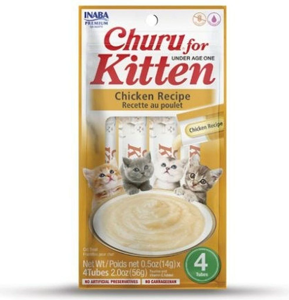 Inaba Churu Kitten, recept met kip Productafbeelding 