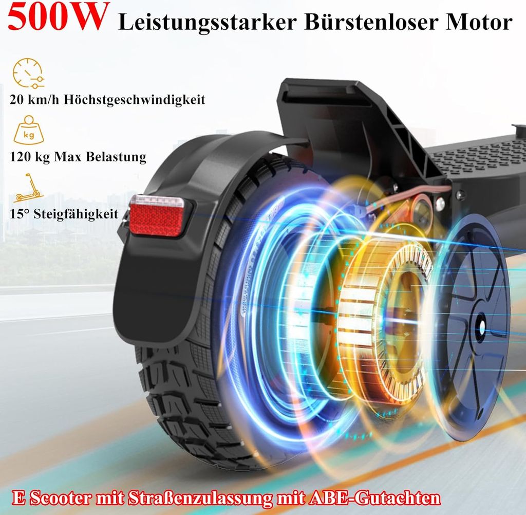 Joyor S5 Elektroroller ABE- 500W 55KM Reichweite Produktbild 9