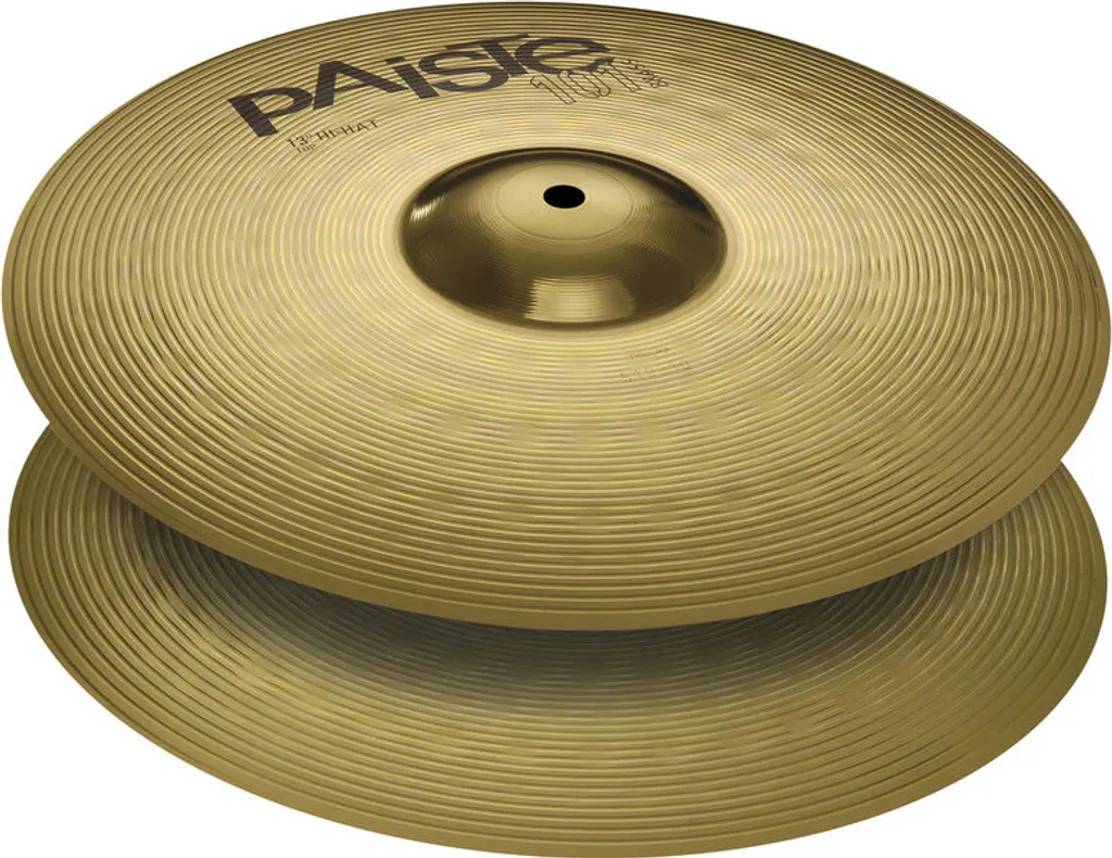 Hi-Hat Paiste 101 Brass 13'' au Son Brillant et Précis pour Batteur