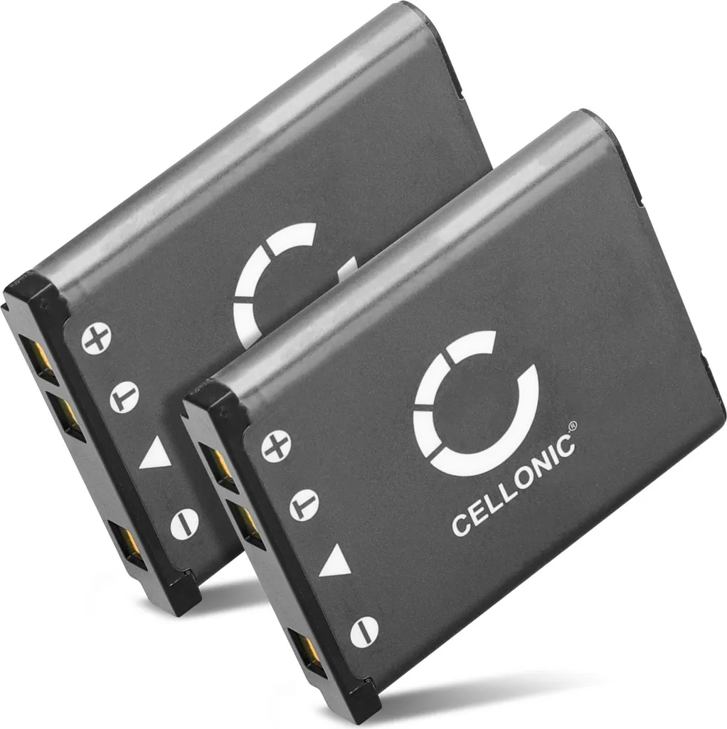 CELLONIC, Batteria per Fotocamera, compatibile con SeaLife DC1400, DC600, DC1200, SL1614 (3.7V, 700mAh) 2 Pezzi