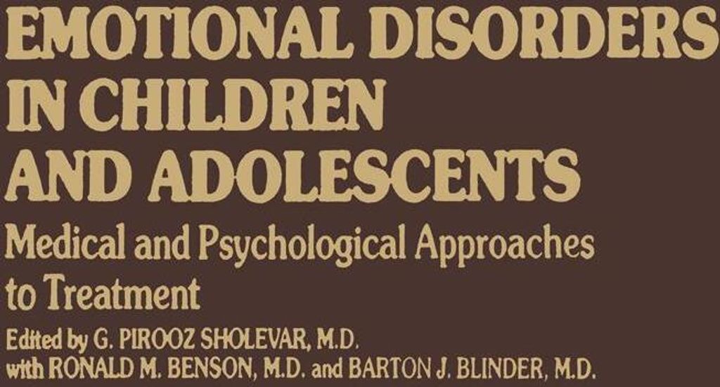 Emotional Disorders in Children and Adolescents