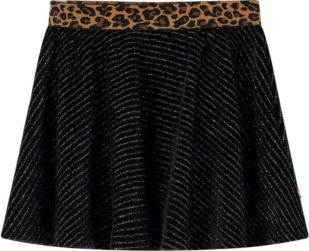 "im Sonderangebot"Kinderrock mit Bund in Leopardenmuster Schwarz 128 DE217777 - Babykleidung