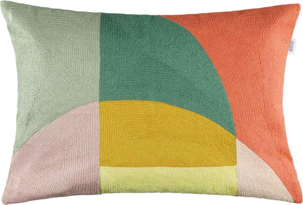 SCHÖNER WOHNEN Housse de Coussin Paint Multi 38x58 cm sans Garnissage