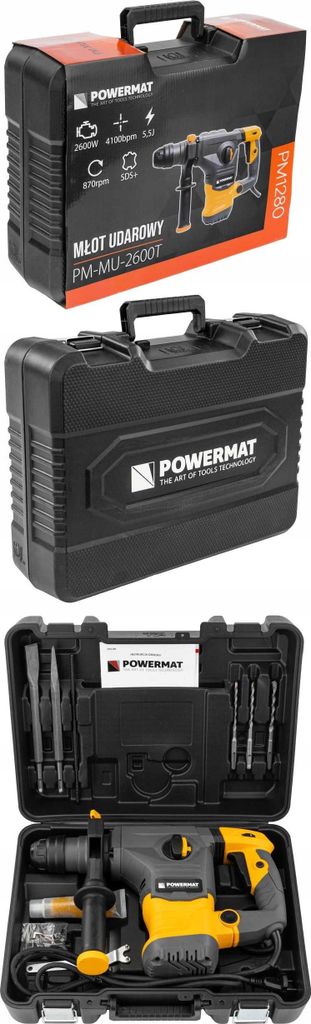 Perforateur Marteau Piqueur 2600W - 5,5J - + Foret Offert - NEUF - Importdistrib