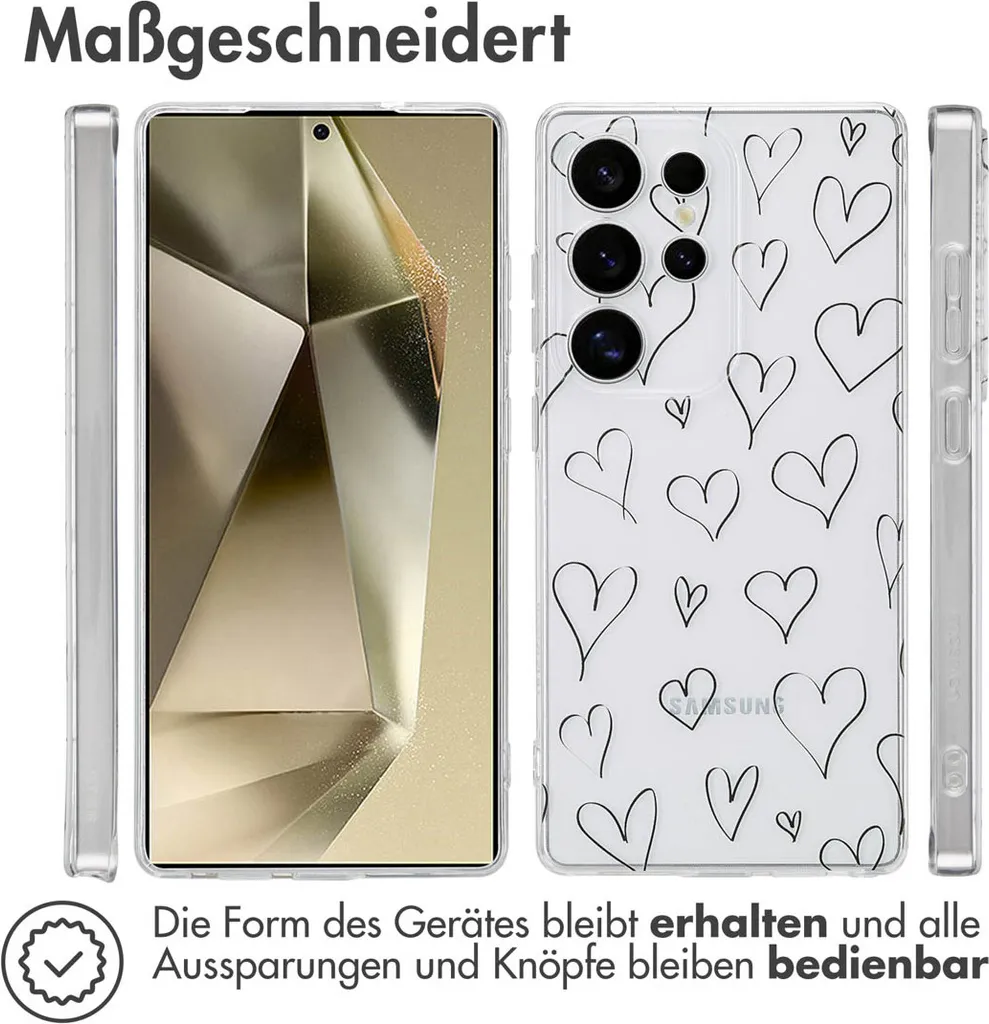 Custodia di design imoshion per Samsung Galaxy S25 Ultra - Hearts - 4