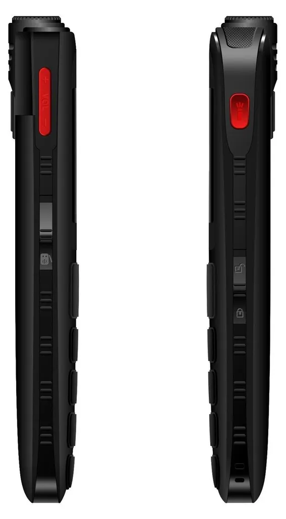 EVOLVEO EasyPhone FL Noir : Téléphone à Clapet avec Socle de Charge - 4