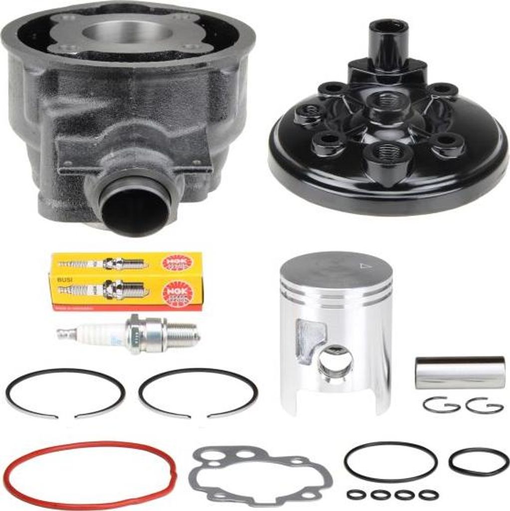 Zylinder Set + Kopf 50ccm 40,3mm KLEIN für Minarelli LC AM3 AM4 AM5 AM6 / Aprilia Yamaha Malaguti Peugeot Rieju MBK