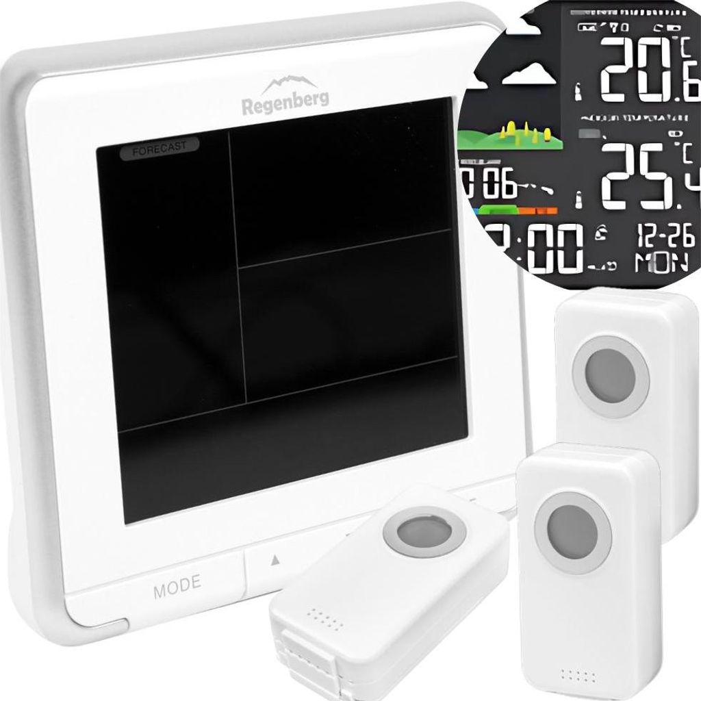 Stazione meteo wireless Barometro Termometro da esterno Immagine del prodotto 