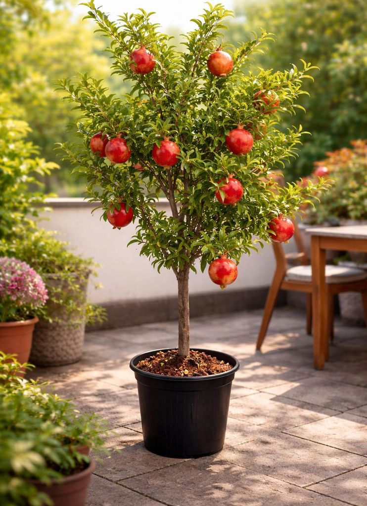 Punica granatum ‘Acco’ Granatapfel 70–100 cm – winterharter Produktbild 